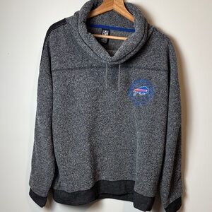 NFL Buffalo Bills heather Gray Sweatshirt women’s size XL with black Blue Trim